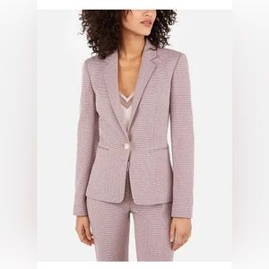 Express Mauve Houndstooth Pant Suit